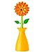 Produktbild VIGAR Flower Power Originale Spülbürste mit Ständer, Orange, 8 x 7 x 26 cm