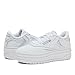 Reebok Club C Extra Platform Sneakers for Women, White Casual Tennis Women's Fashion Sneakers, Womens Shoes Size 5 to 11, Ftwwht/Ftwwht/Pugry3, 6.5 Medium