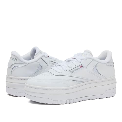 Image of Reebok Club C Extra Platform Sneakers for Women - White Casual Tennis Women's Fashion Sneakers - Womens Shoes Size 5 to 11