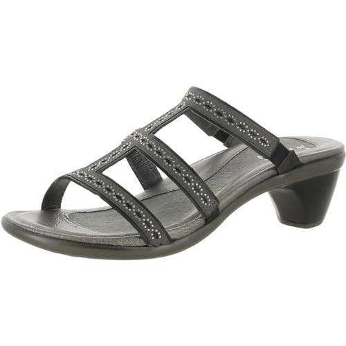 Calçado feminino NAOT salto novo, Dark Gray/Black Stones, 4