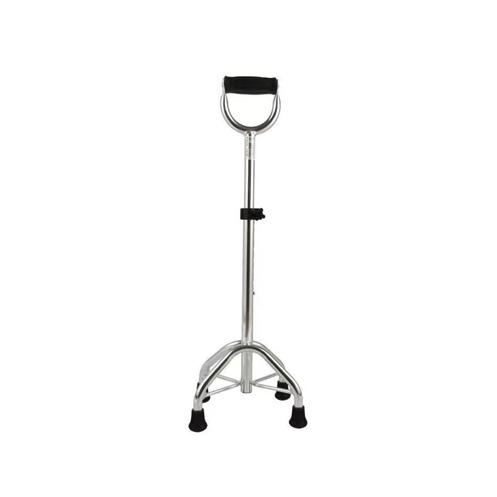 XMING Kule dla osób starszych Laski dla osób niepełnosprawnych Pogrubione laski ze stali nierdzewnej Dla osób starszych Regulowane Lekkie antypoślizgowe laski (Color : Silver)