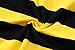 OThread & Co. Men's Long Sleeve Striped T-Shirt Basic Crew Neck Shirts (Small, Yellow&Black)