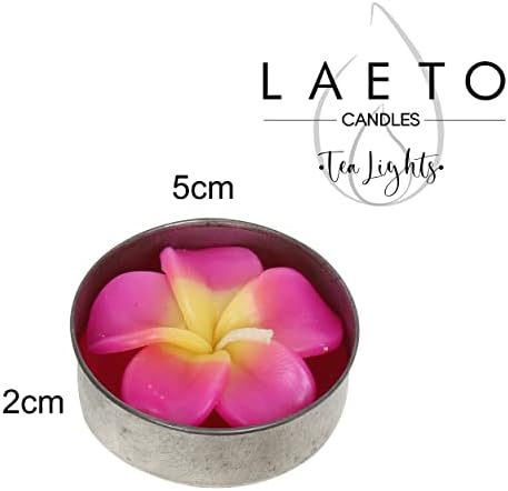 Laeto Candles Pack of 6 Handmade Flower Decorative Home Decor Themed Tealight Candles