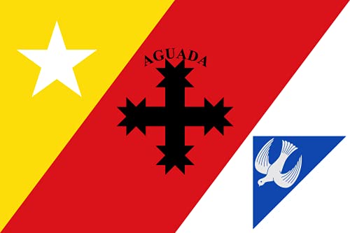 Drapeau Aguada PR pour afficher vos racines de Porto Rico fièrement