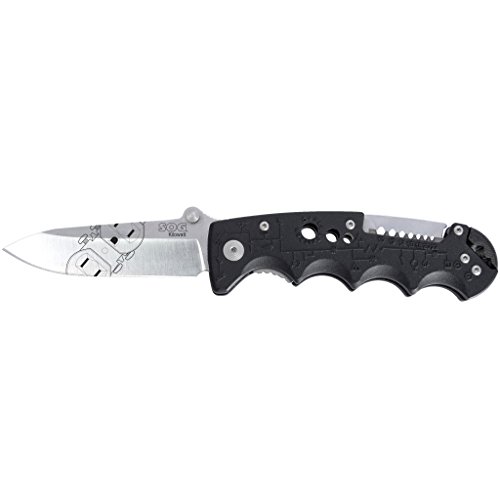 SOG Kilowatt 3.4" Knife, Satin Clam-Pack