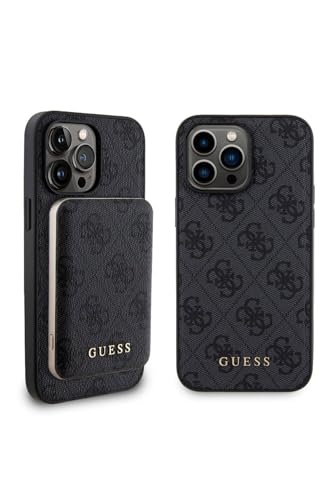 Guess Bundle Pack MagSafe 4G Metal Gold Logo Ensemble coque + Power Bank 5000mAh MagSafe iPhone 14 Pro Max - vue 3