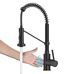 Kraus KSF-1610MB Bolden Touchless Sensor Commercial Pull-Down Single Handle 18-Inch Kitchen Faucet, Matte Black