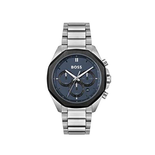 BOSS Reloj Cronógrafo de Cuarzo para Hombre con Correa en Acero Inoxidable Plateada - 1514015