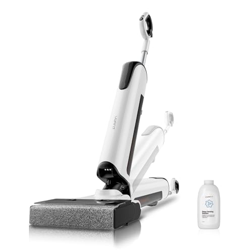 uwant D700 Aspirateur Laveur, Détection Intelligente des Taches, Design Plat à 180°, Nettoyage des Bords à 0mm, Station Push-in, Eau électrolysée, Aspiration 20000Pa