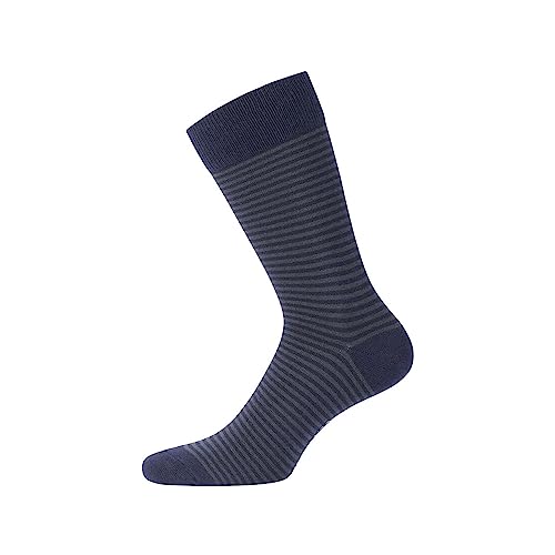 Serge Blanco Chaussette Homme Coton Peigné - Lot de 6 - Chaussettes Hautes Homme, Agréables & Décontractées, Taille 43/46 - Noir/Gris/Bleu – vue 9
