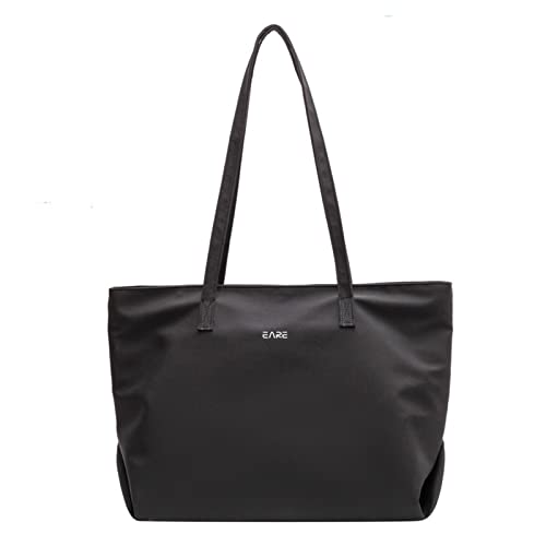 Tonny Black Damen Shopper Tasche – Große Kapazität, Wasserdicht, Mit Reißverschluss Und Innentaschen, Stylisch Für Arbeit & Reisen