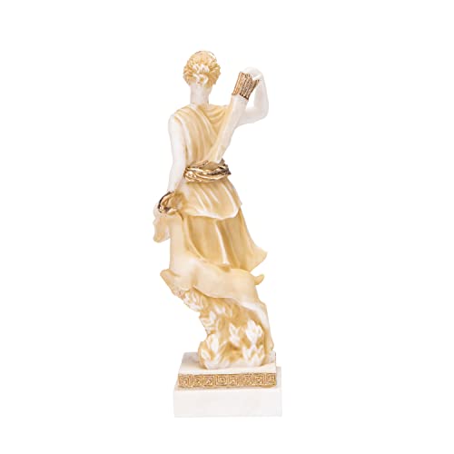 Estatua Griega Diosa Artemisa Diana Tono Dorado 6.2 in miniatura 5
