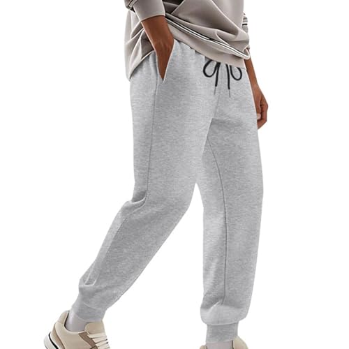 Elastic Waist Sweatpants for Men Cotton Loose Straight Sweatpants Stretch Outdoor Work Pant with Multi Pockets2