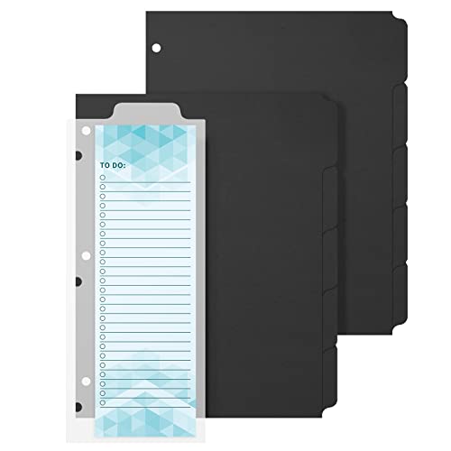 3 Ring Binder Dividers & Bookmark Dividers,Index Dividers Tabs For Binders,Write & Erase Snap-In To-Do List,For College, Adults #TOP10