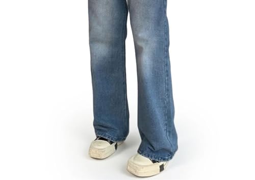 Men's Solid-Color Minimalist Jeans, Everyday Casual and Fashionable Straight-Leg Trousers3