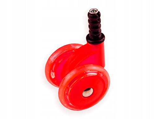 Silikonräder Lauflernhilfe Baby Walker Laufrad – Ersatzteil, 4 Stück/Set, Rad-Set, weich (Rot)