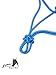 HORSHER EQUINE Premium Rope Halter for Horses, Durable Hand-Tied Adjustable Nylon Horse Headcollar with Knots for Trail Riding, Lightweight & Strong Equestrian Western Tack - Blue