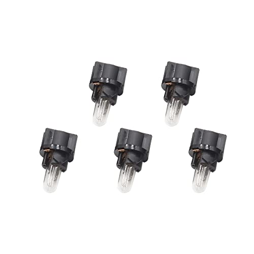 uxcell 5 piezas luz LED T5-V2 ámbar para tablero 12V miniatura 5