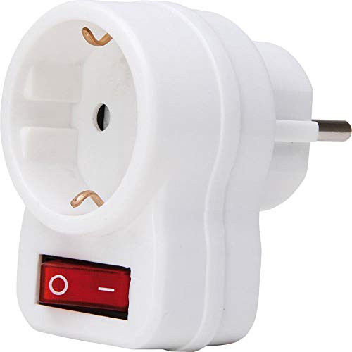 Kopp Connettore intermedio con interruttore, 1 pezzo, artico/bianco 470112003