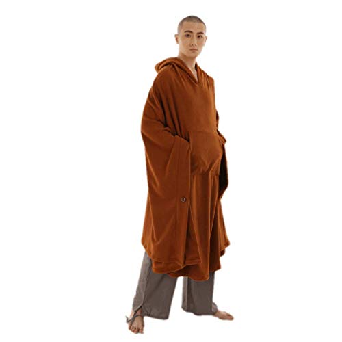 Image of ZanYing Meditation Buddhist Hooded Cloak Outfit Oversize Coat