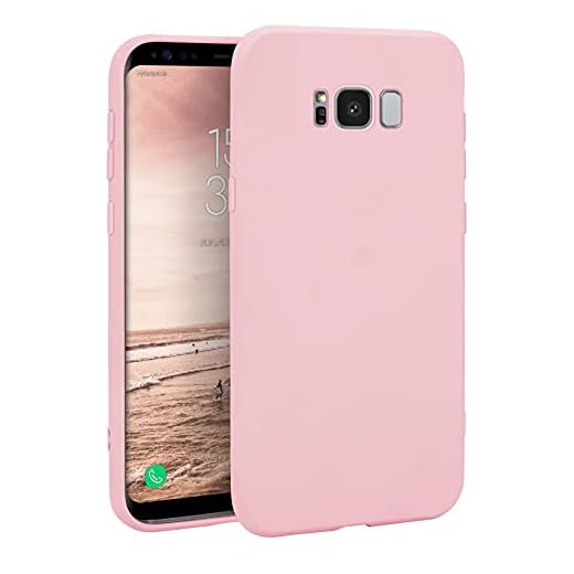 MyGadget Funda para Samsung Galaxy S8 en Silicona TPU - Carcasa Slim & Flexible - Case Resistente Antigolpes y Anti choques - Ultra Protectora - Rosa Claro