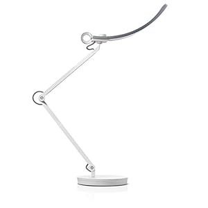 BenQ eReading LED Desk / Task / Swing Arm Lamp: Eye-Care, Auto-Dimming, CRI 95, 13 Color Temperatures, 35” Wide Illumination for Home Office, Bedroom, Living Room (Silver)