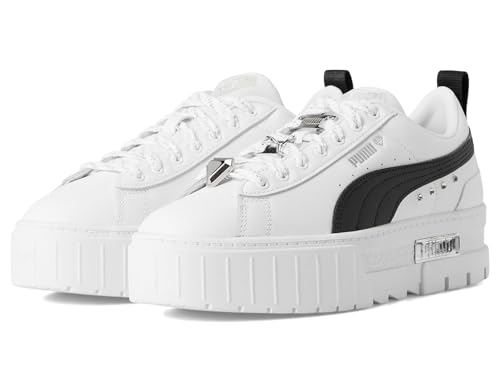Image of PUMA Womens Mayze Flawless Lace Up Platform Sneakers Shoes Casual