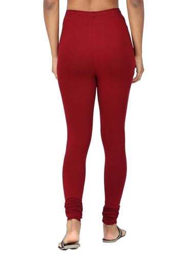 Image of Robinbosky Cotton Churidhar Leggings for Women - Stylish, Stretchable & Flattering Fit for All-Day Comfort
