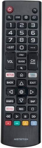 Image of Replacement TV Remote Control AKB75675304 for LG Smart TV 55UM69 32LM570BPUA 32LM620BPUA 43LM5700PUA 43UM7300PUA 43LM6300PUB 32LM5620BPUA 55UM6900PUA 49UM7100PUA