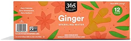 365 by Whole Foods Market, Sparkling Ginger Water 12Pk Cans, 12 Fl Oz