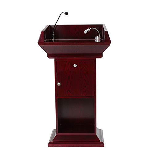 Atril portátil de madera ajustable para profesores y oradores, soporte multiusos para presentaciones, conferencias y eventos