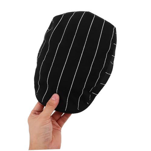 Summer Beret Hat - Retro Striped Flat Cotton Cap Women Beach Beanie Beret Cap Hat for Travel Outdoor Activities and Daily Wear Black4