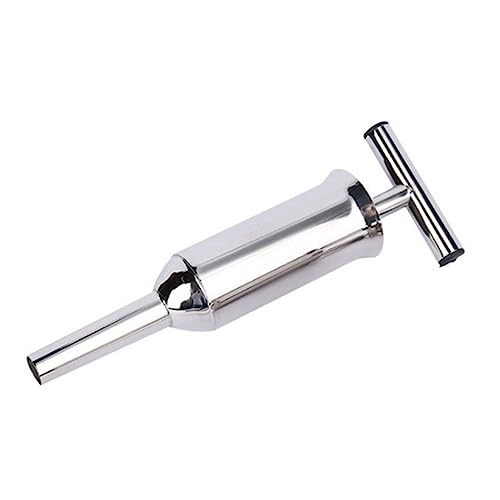 Mikinona Stainless Steel Sausage Stuffer Kit Meat Filler with Sausage Tubes for Home Use for Making Sausage Filling Meat Bags Easy to Clean and for Any Kitchen