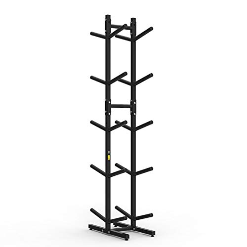 Sports Ball Storage Stand Double-Sided Garage Ball Storage with Hooks,