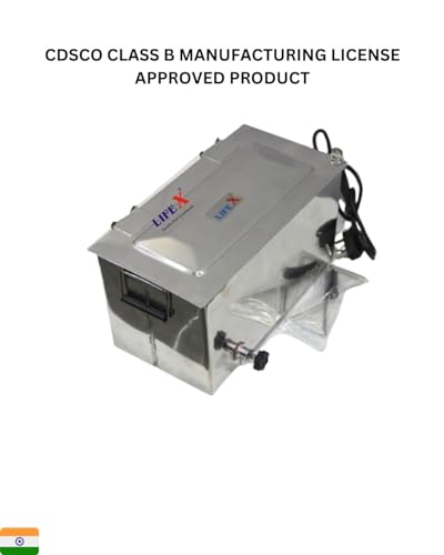 Image of LIFEX CDSCO Class B License Electric Instrument Sterilizer 14 inch x 6 inch x 6 inch with Accessories | Deluxe Stainless Steel | High-Quality Medical Sterilizer for Hospitals & Clinics | Ideal for Surgical Equipment Sterilization