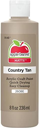 Apple Barrel Acrylic Paint in Assorted Colors (8 oz), K2608 Country Tan- Pack of 1