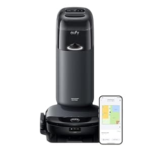 eufy S1 HydroJet Saugroboter mit Wischfunktion, All-in-One-Station, Revolutionäres Reinigungssystem, Always Clean Mop, Auto-Lift-Mopp, Smarte Hinderniserkennung, für Tierhaare, Hartböden & Teppiche