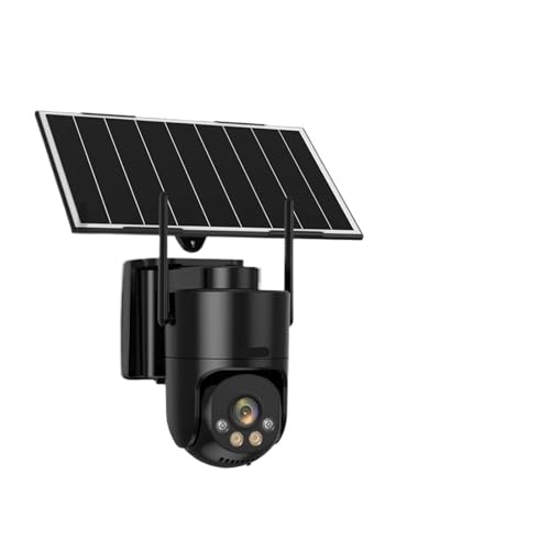 KVBRUI Cámara de Seguridad 2K 3MP AOV (Siempre en vídeo) WiFi for Exteriores PTZ con batería integrada, cámara de Seguridad con visión Nocturna en Color alimentada por energía Solar(3MP AOV WiFi CAM)