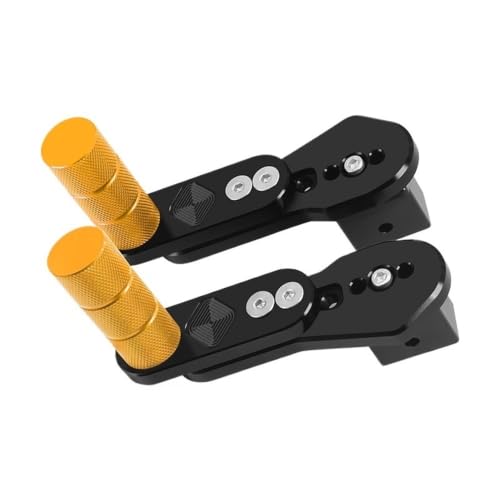 Pédale moto multi-angle avec repose-pieds arrière réglable en alu