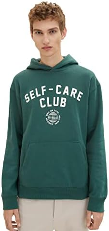 TOM TAILOR Denim Sudadera con Capucha con Estampado para Hombre
