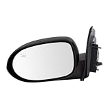 IINAWO Mirror Power Heated Textured Driver Side Left 3-Mounting Hole Quantity Manual Clear Flat Electric for Dodge for Caliber/Heat/Mainstreet/Rush/Uptown 10-11 & SE/SXT 10-12 Plastic