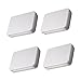 FUNOMOCYA 4pcs Boxes Mini Containers with Lids Small Coffee Tea Tins Square Containers with Lids Flat Tin with Lid Cookie Tins Cabinet Hinges Storage Container Candy Box Cupboard