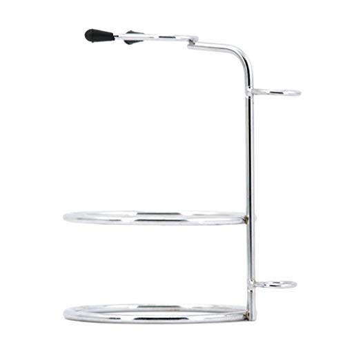 Milageto Escova de barbear masculina de liga destacável, suporte reto