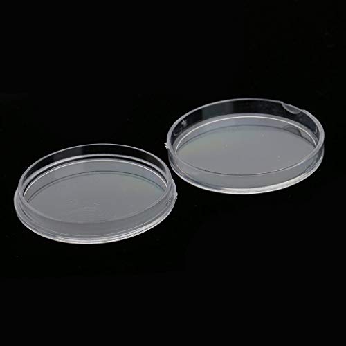 100 cápsulas transparentes para monedas de plástico miniatura 5