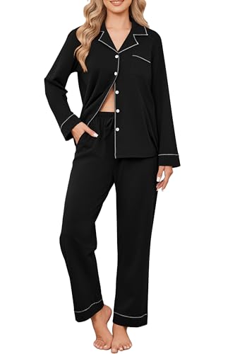 Womens Pajama Set Cotton PJs - image 1