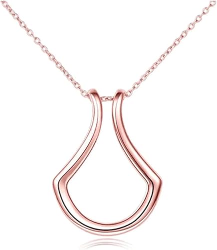Collier porte-bague contre la perte de vos alliances pendentif losange