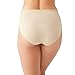 Wacoal Women's Understated Cotton Hi-Cut Brief Panty, Sand, Large
