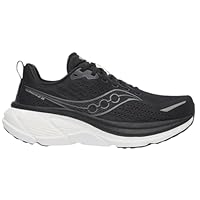 Saucony Men's Hurricane 25 Sneaker, Black/White, US 10 Wide
