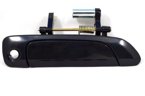 PT Auto Warehouse HO-3232S-FR - Outside Exterior Outer Door Handle, Smooth Black - 4-Door Sedan, Passenger Side Front
