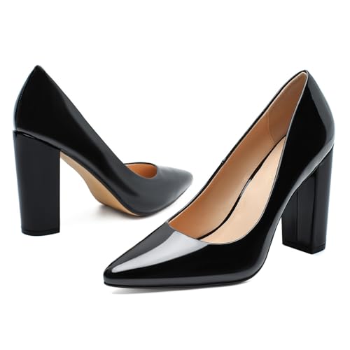 Image of Unisex High Heels for Men and Women 4.7 Inch Chunky Block Heels